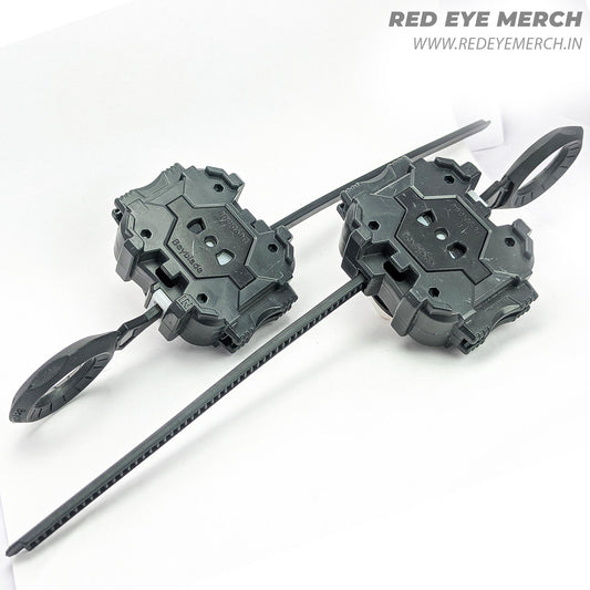 Takara Tomy Full Black Ripcord Launcher [Right] Beyblade Burst | Red Eye Merch