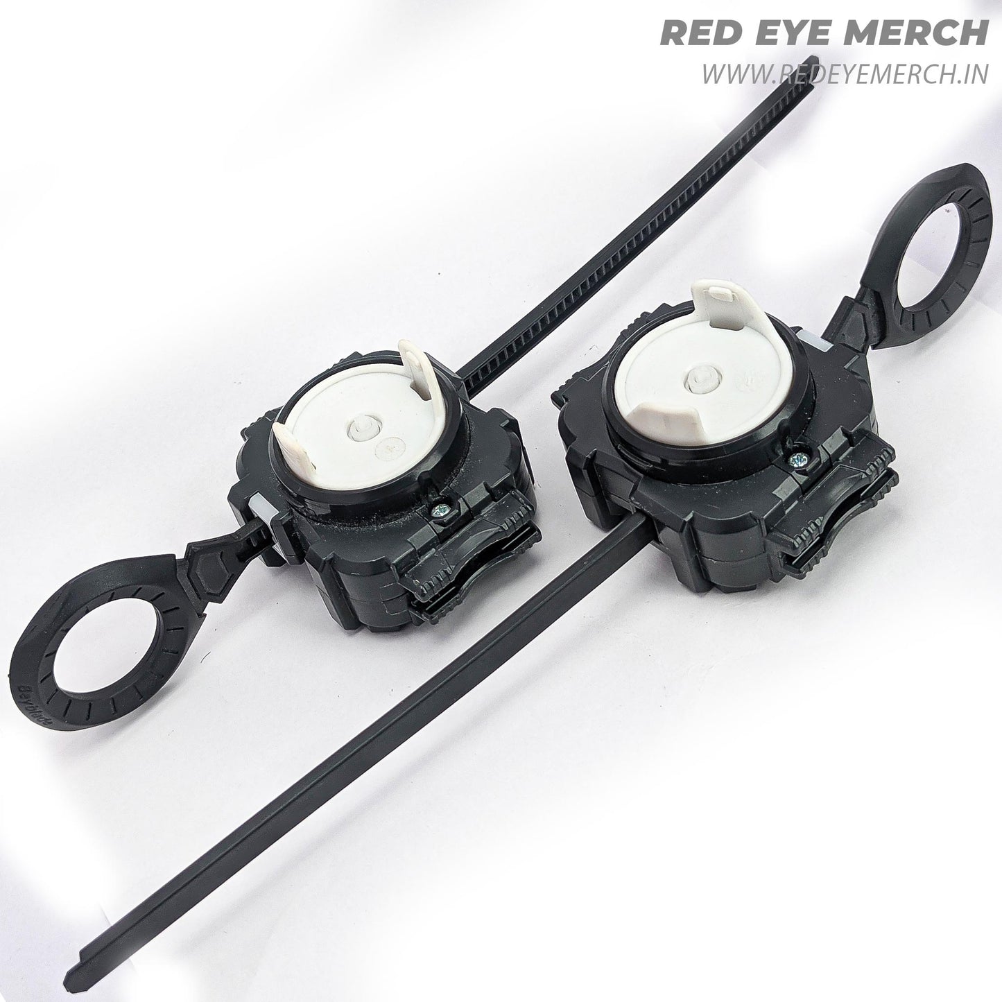 Takara Tomy Full Black Ripcord Launcher [Right] Beyblade Burst | Red Eye Merch