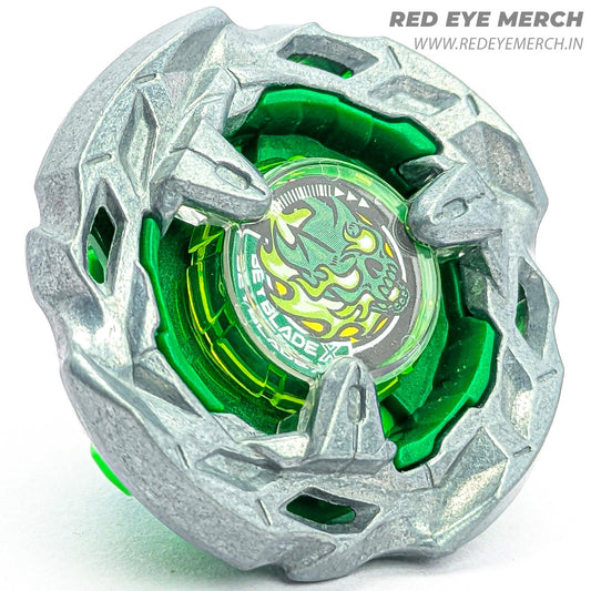 Takaratomy Hells Scythe 4-80LF [Green Version] Beyblade X Red Eye Merch