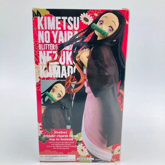 Demon Slayer Nezuko Kamado Glitter & Glamours 8.6" Figure BANDAI Spirits (Pic2) Red eye merch
