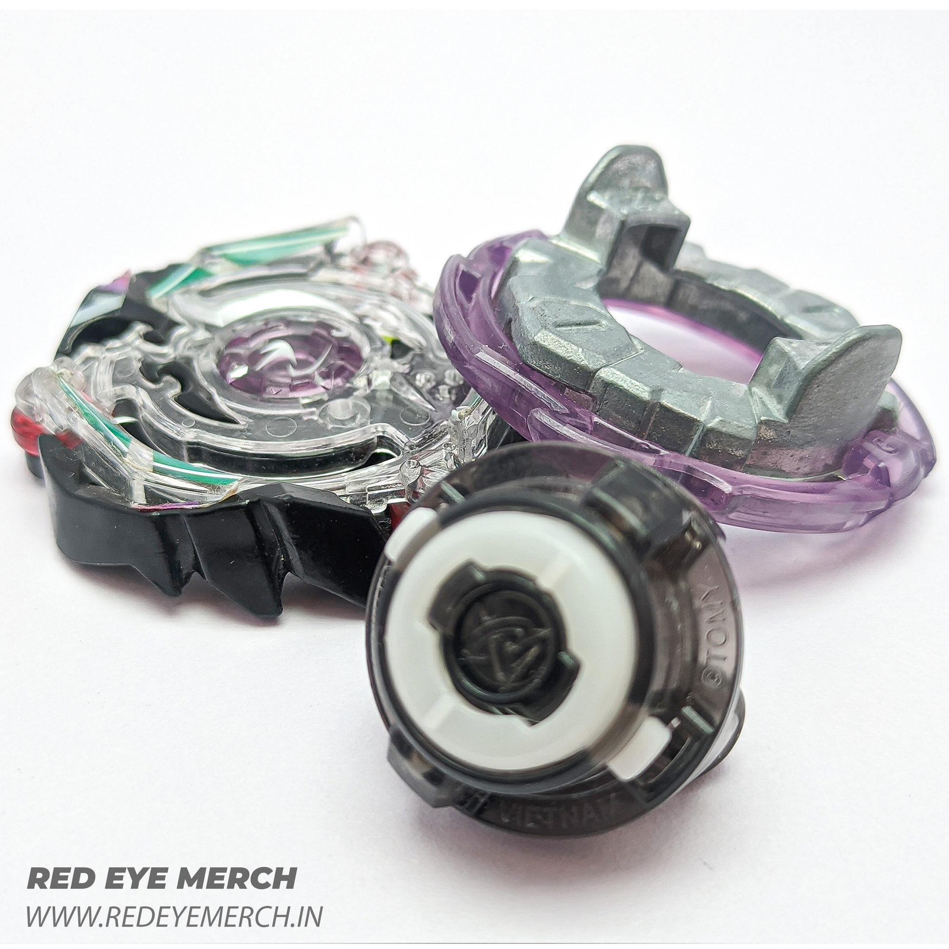 Kinetic Satomb (3) Beyblade Burst Red Eye Merch