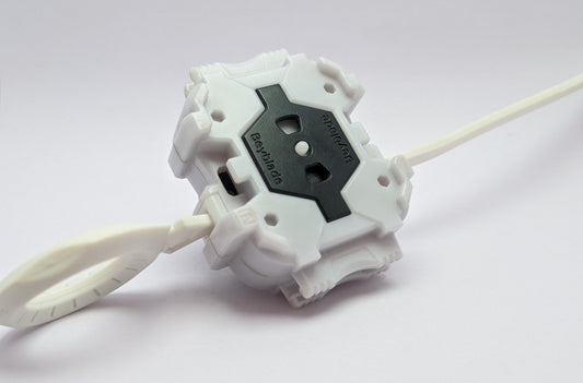 TAKARA TOMY Ripcord Launcher (White) Right Spin Beyblade Burst - Red Eye Merch