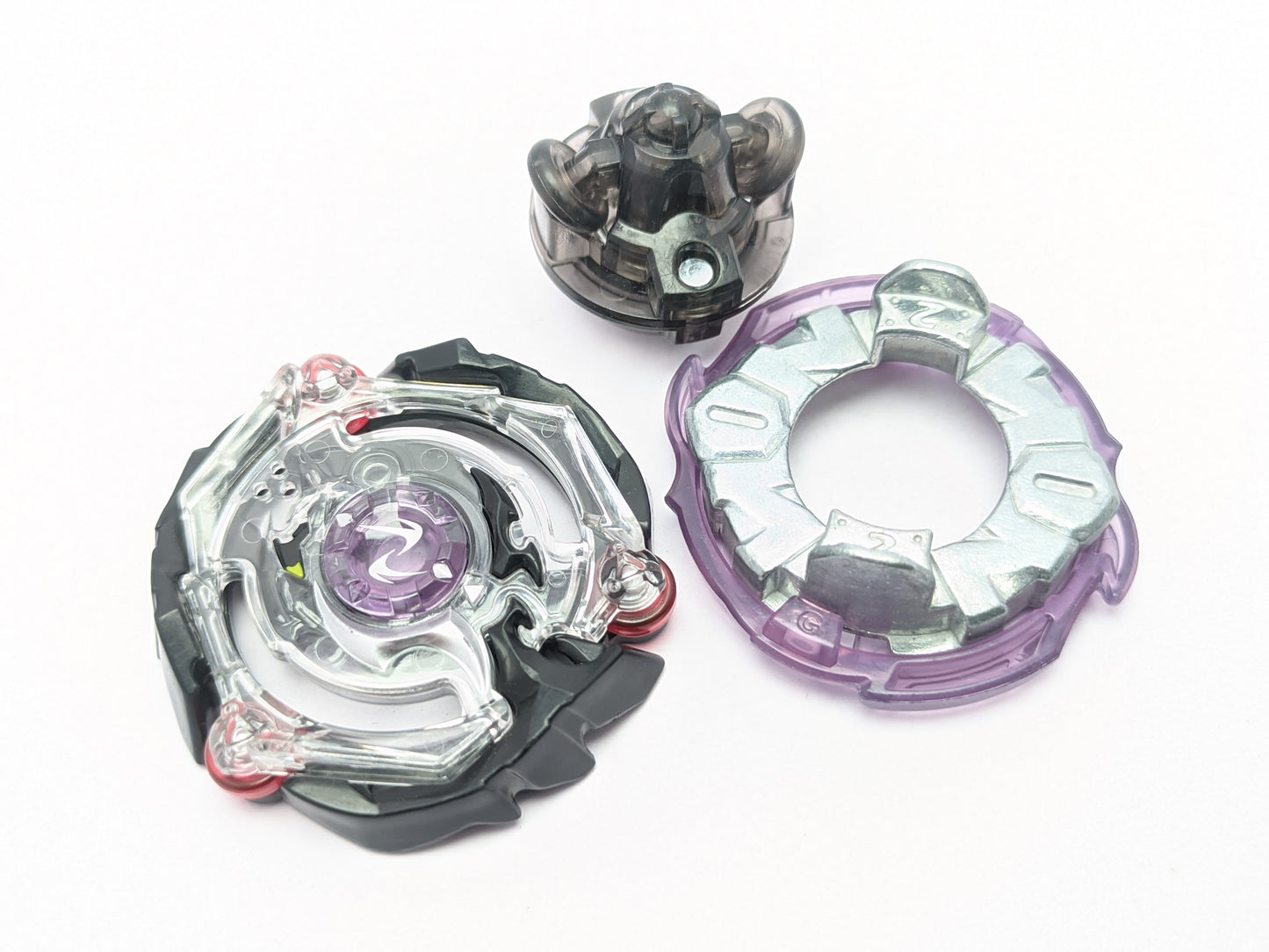 Takara Tomy Kinetic Satomb S3 2Glaive Loop - Beyblade Burst - Red Eye Merch