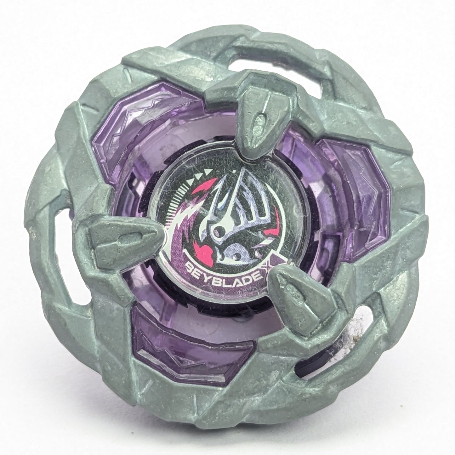 Takaratomy Knight Shield 5-80T [Purple] Beyblade X Red Eye Merch