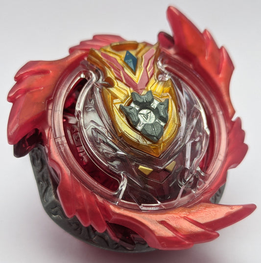 TAKARA TOMY Strike God Valkyrie [Red] Side View Beyblade Burst Red Eye Merch