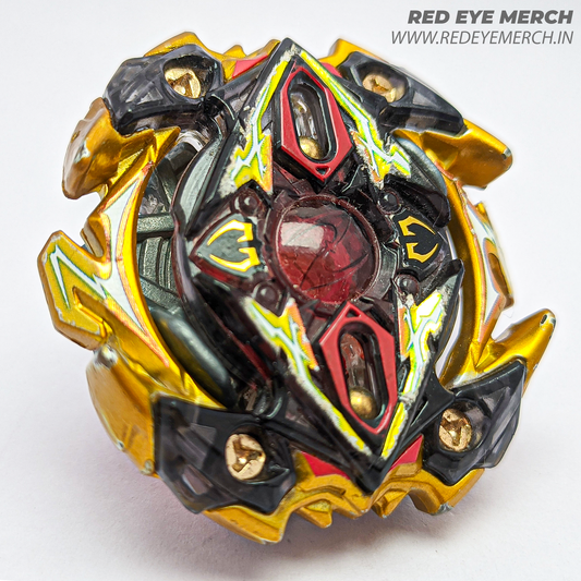 Zillion Zues Gold Beyblade Burst Red Eye Merch